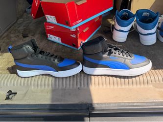 Puma high top sneakers, size 10.5