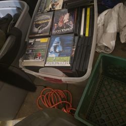 DVD's PS3 Xbox games and DVD player.