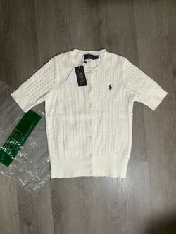 Polo Ralph Lauren White Cable-Knit Shirt Boys