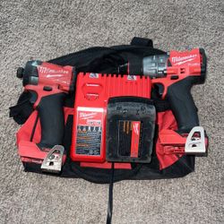 Milwaukee M18 Fuel Brushless Drills One Battery and Charger Works Perfect 