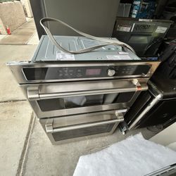 Ge Profile Wall Oven Microwave Combo New 