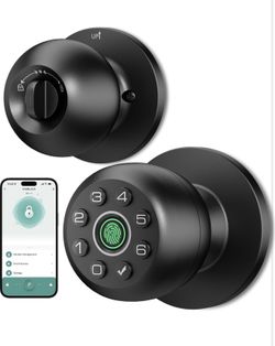 Brand New in box Smart Fingerprint Door Lock – Keyless Entry, Keypad & App Control – Black