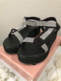 Rhinestone Platform Sandals 💎 ✨