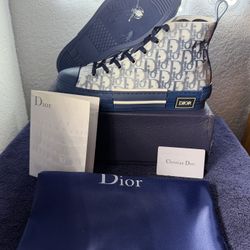 LUXURY BLUE HIGH-TOP SHOES 