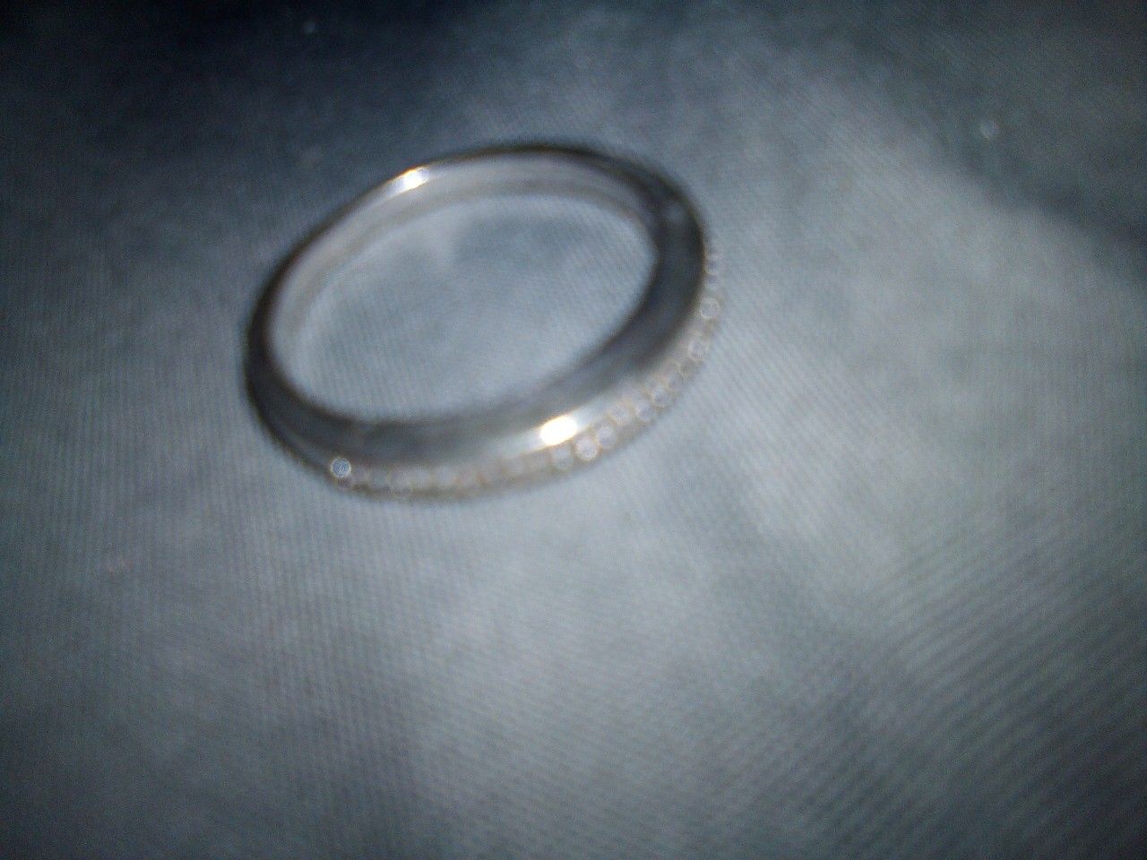 10k white gold & diamond wedding band ring