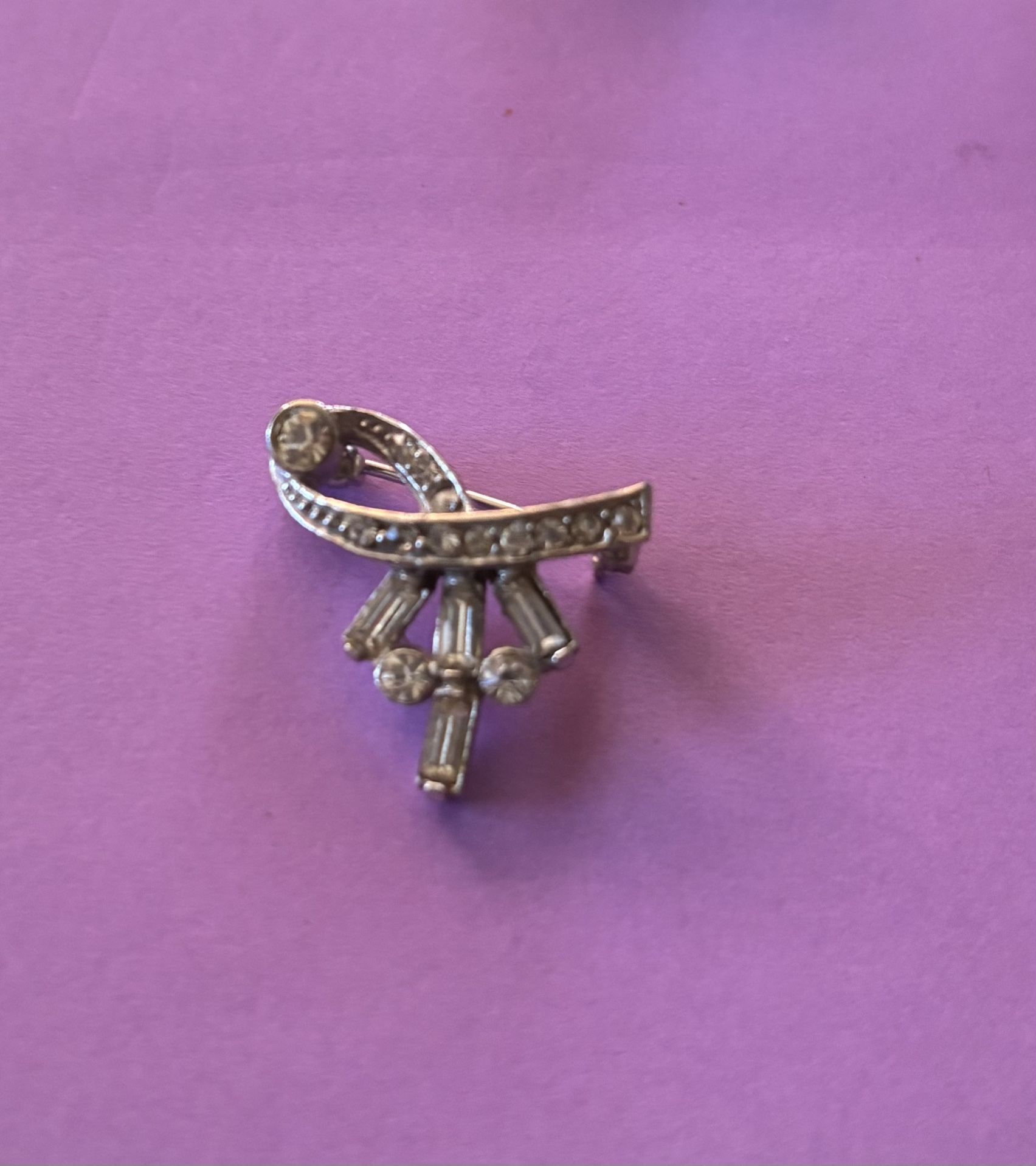 Elegant Silver Brooch