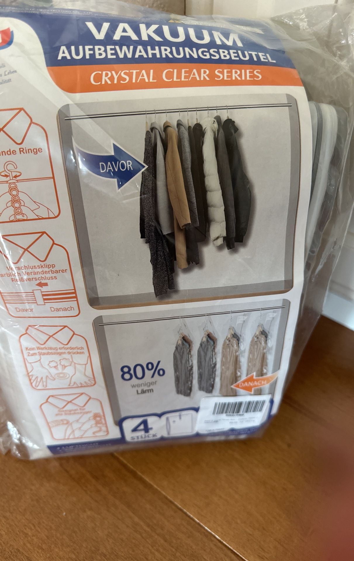 Zip Up Garment Bags 4 Pk $10