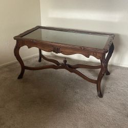 Glass Top Coffee Table 