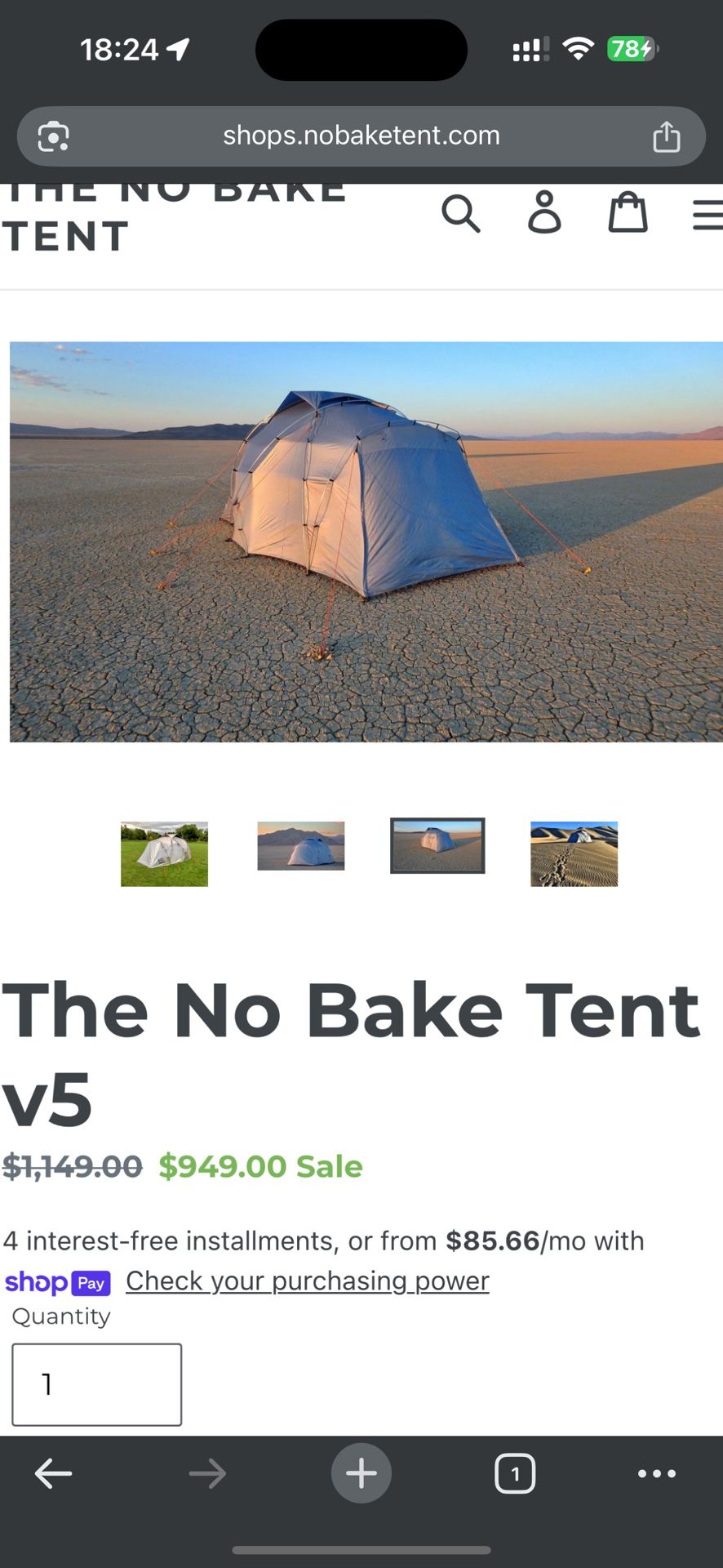 **NEW 2023 NO BAKE TENT** Never Used, $500