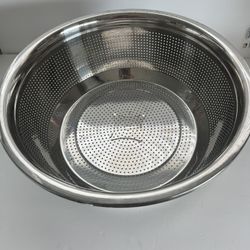 New Stainless Steel Colander – 16” Wide x