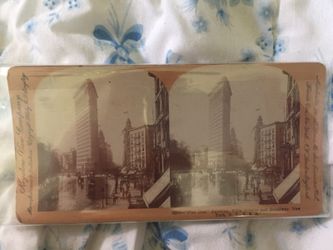 1903 picture slide of Flat Iron Building NYC