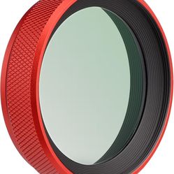 Haoge LUV-X54R Metal Lens Hood with MC UV Protection Multicoated Ultraviolet Lens Filter for Fujifilm X100VI Fuji X100V Camera Red
