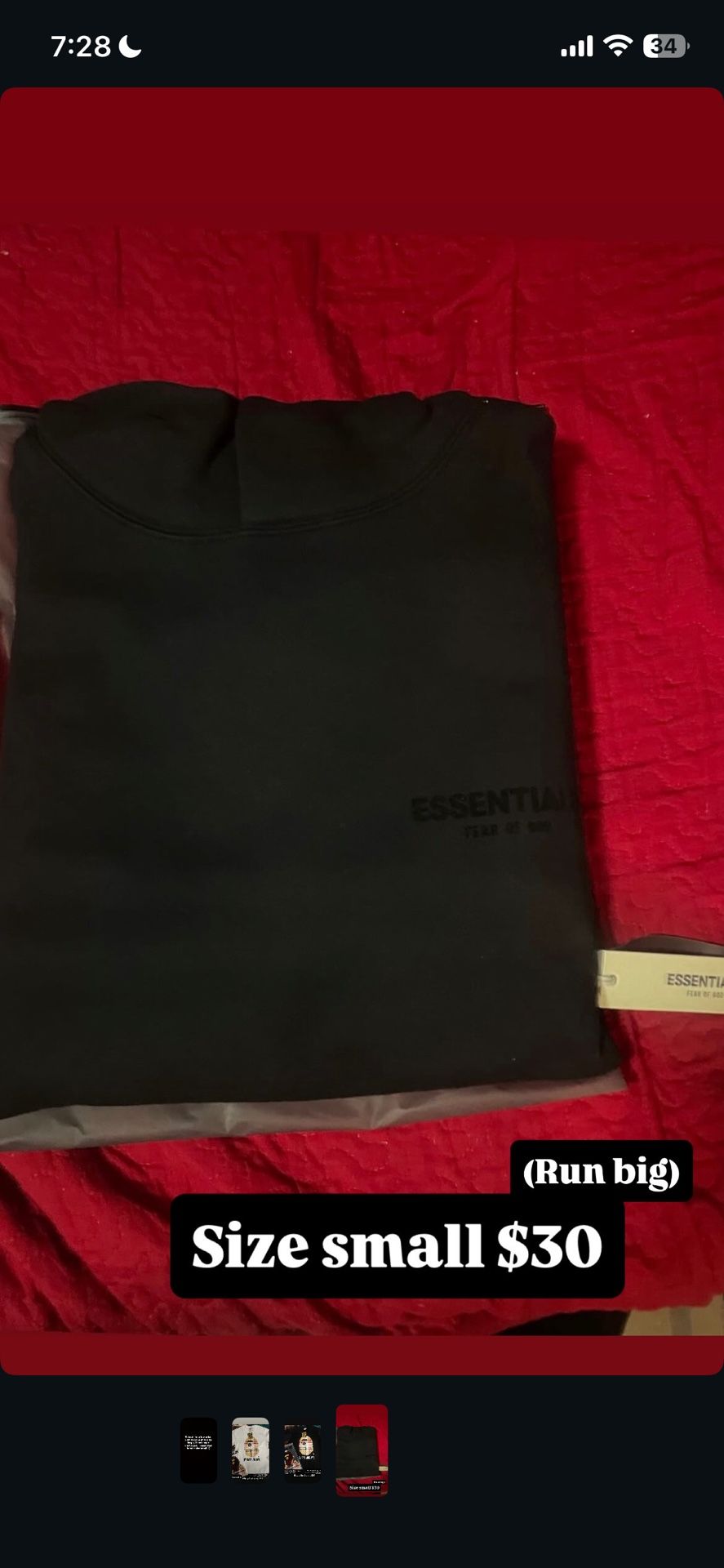 All Black Essential Hoodie