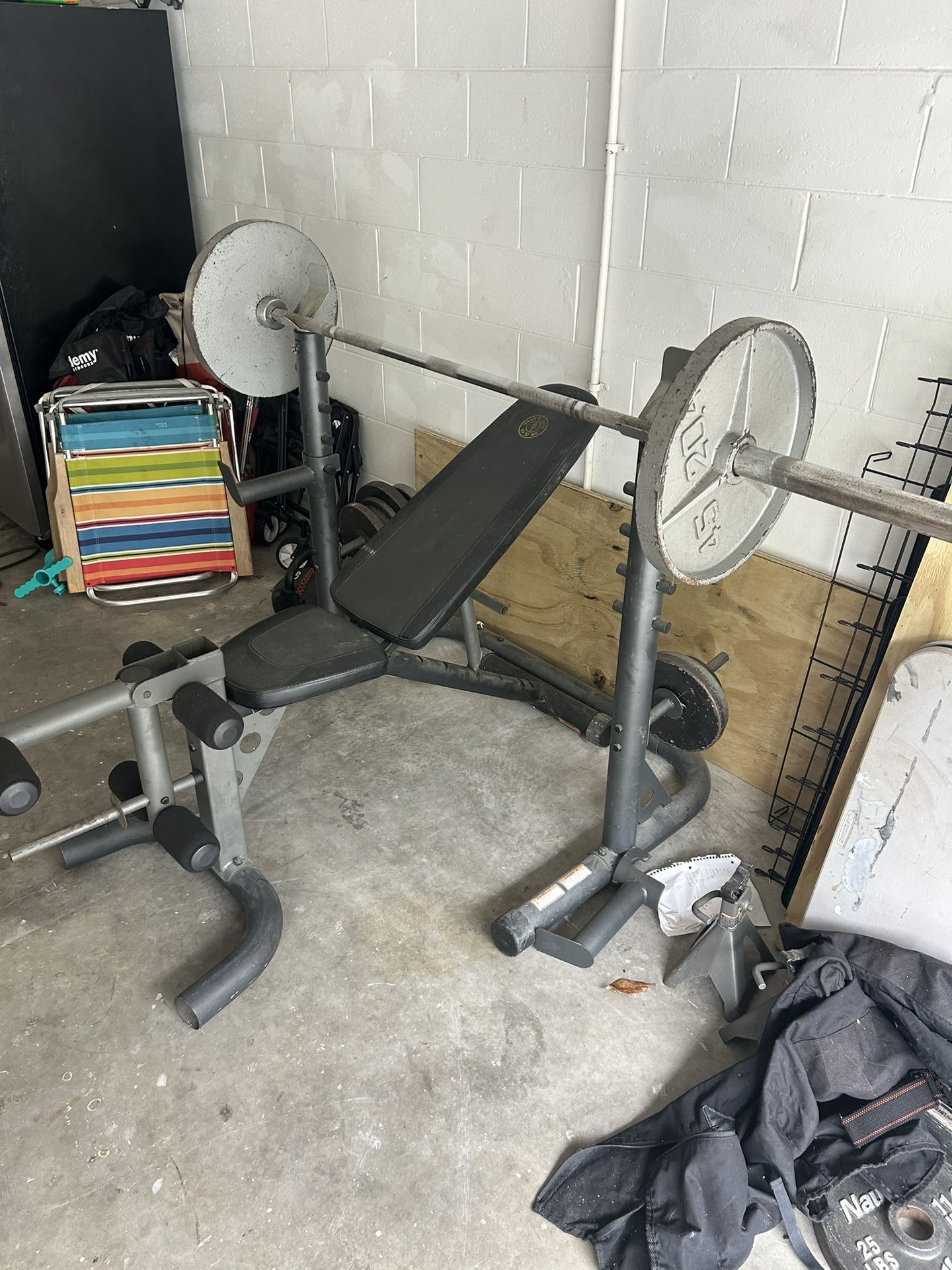 Workout Rack And Bench