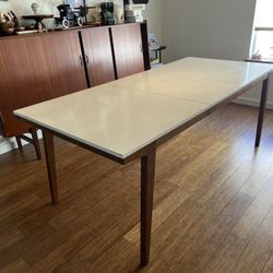 Vintage West Elm Mid Century Dining Table White Top