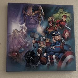 Avengers Canvas Portrait Size 16x16 