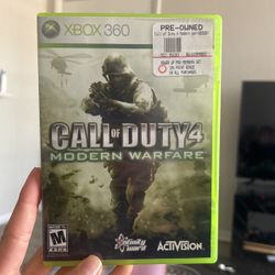 Call Of Duty 4 Modern Warfare Xbox 360
