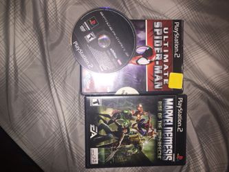 Ps2 games plus spiderman 2 ps2