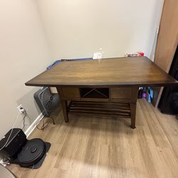 Bar height dining table