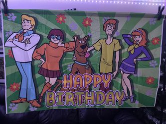 Scooby-doo Happy Birthday Banner 