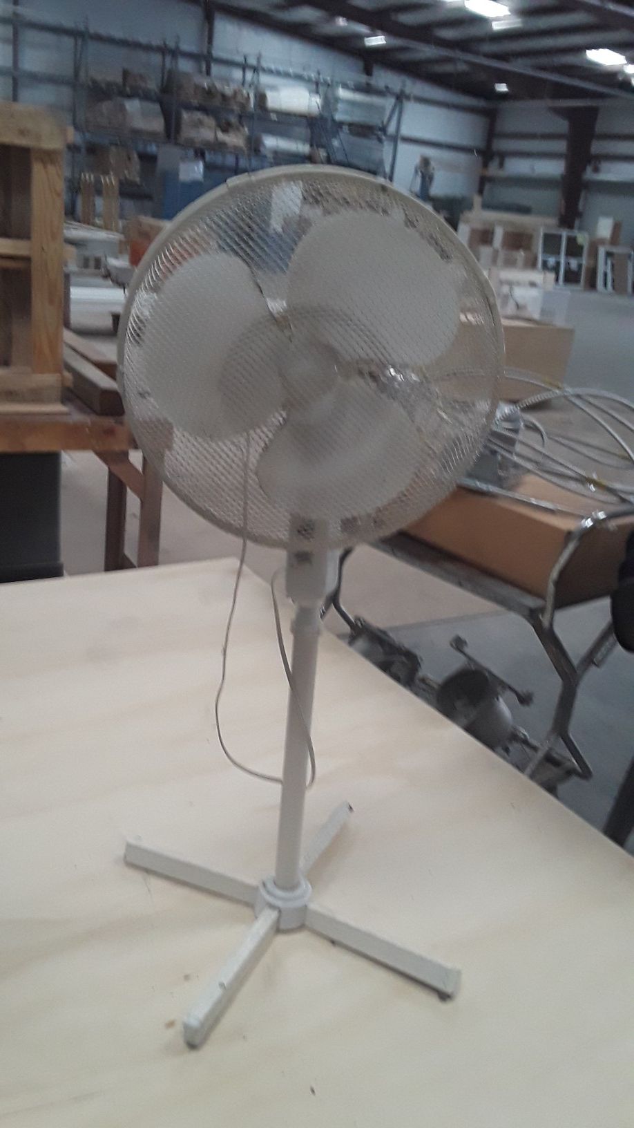 Oscillating three speed fan with stand