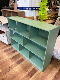Sage Green Open Cube Storage Bookcase