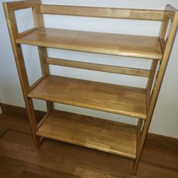 Gorgeous Solid Wood Foldable Bookshelves... Heavy Not Junk Mint