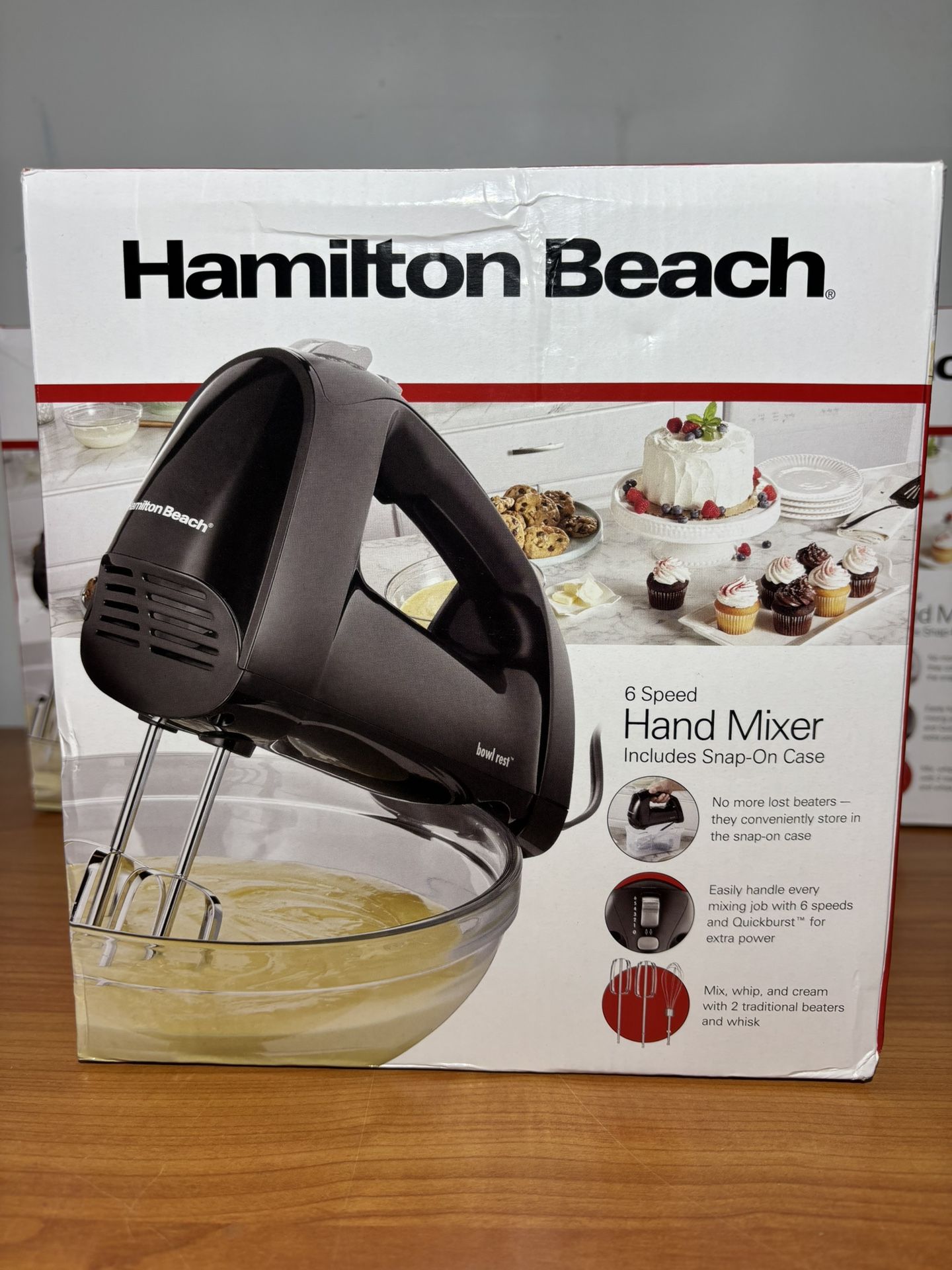 6 Speed Hand Mixer with storage case