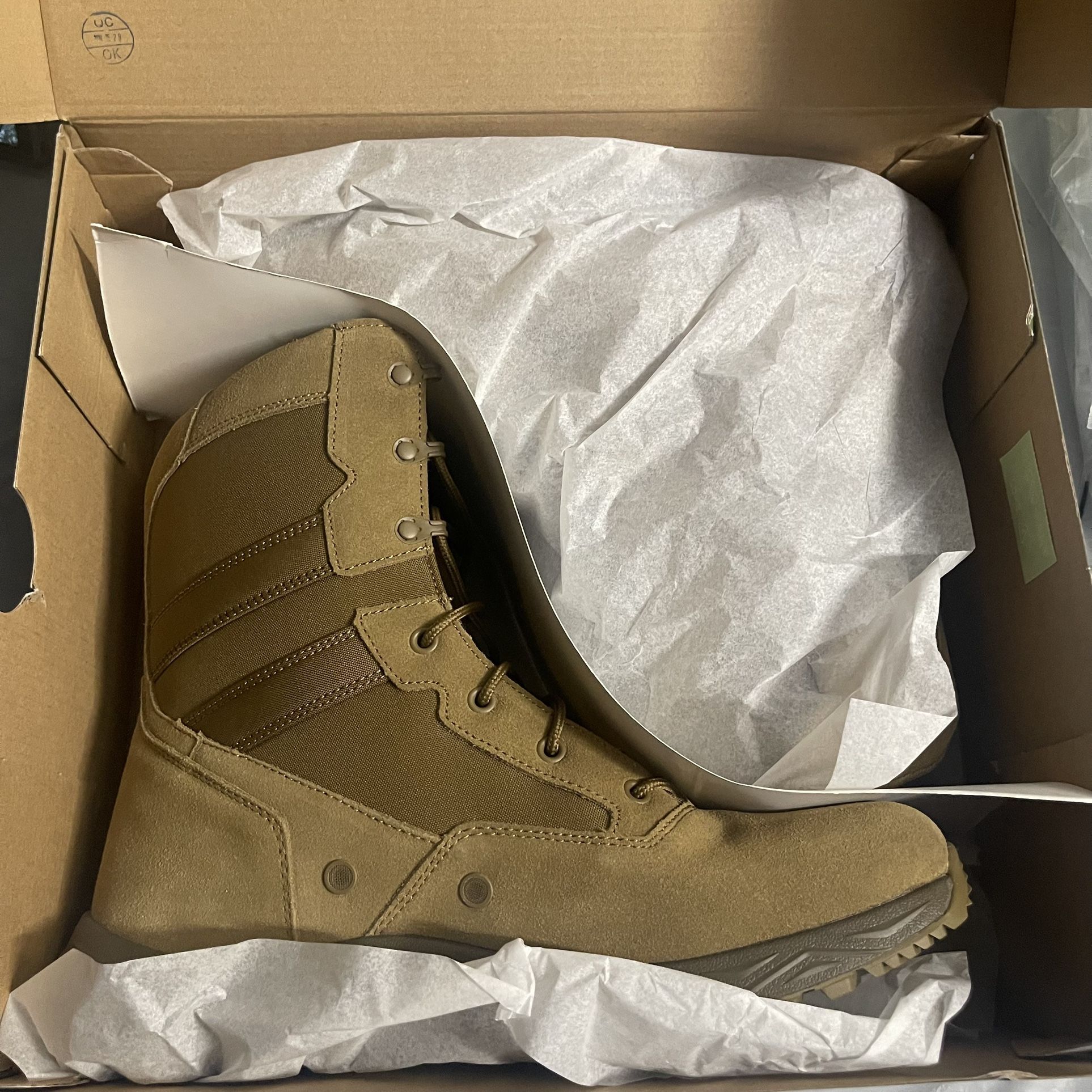 Interceptor Men's Tactical Boots Frontier 6" Soft Toe Slip Resistant Suede 11