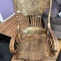 Wooden Desk Chair $100.00