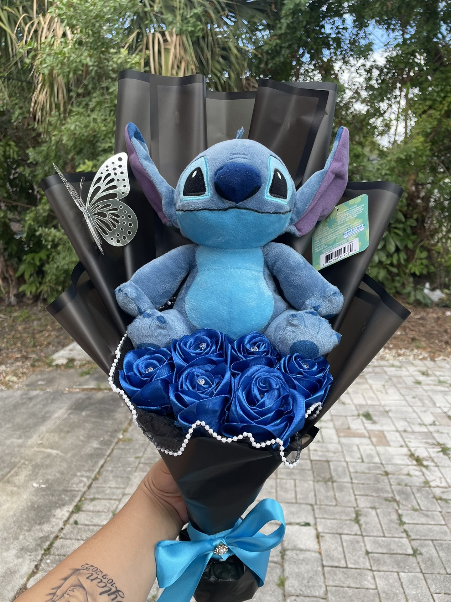 Bouquet, Stitch, Roses, Flowers