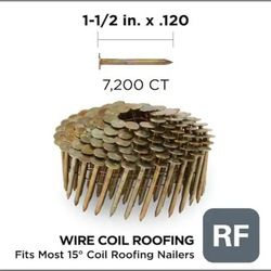 Roofing Nails 1 ½" Inch 7200 CT 1 Box AVAILABLE  $40 FIRM FIRM See Pics For More Details 