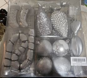 Silver Christmas Ornaments