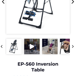 Inversion table used only a few times