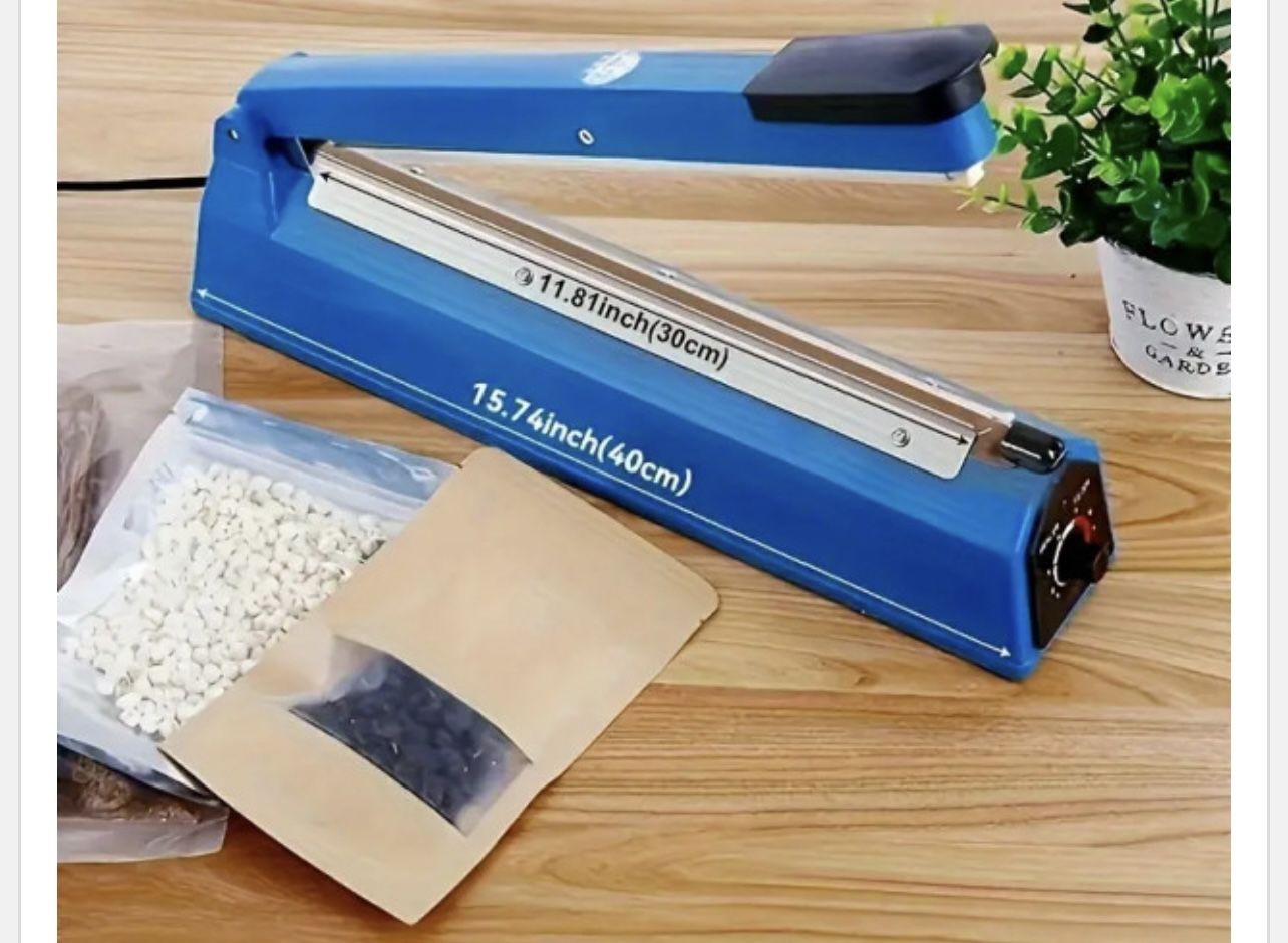 Manual Heat Seal Machine with Adjustable Heating Mode, ABS Shrink Wrap Bag Sealers for Plastic Mylar PE PP Bags, Portable Poly Bag Sealing Machine
