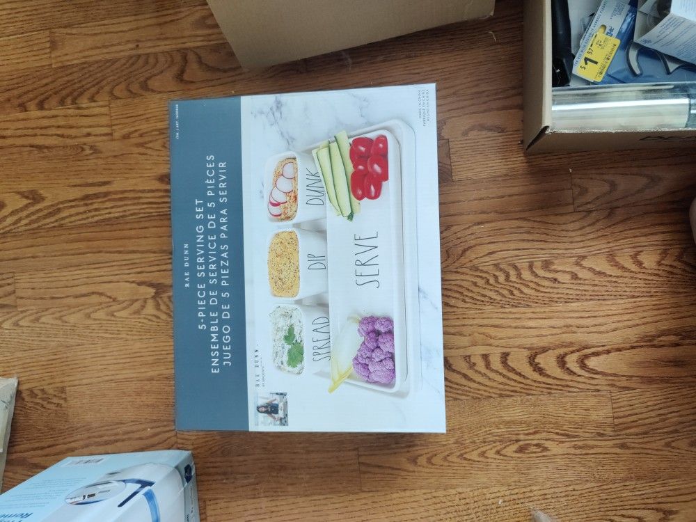 Rae Dunn 5 Piece Serving Set