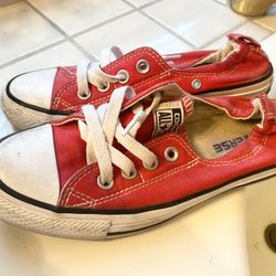 Red Converse Size 6 HALLOWEEN RED SHOES 
