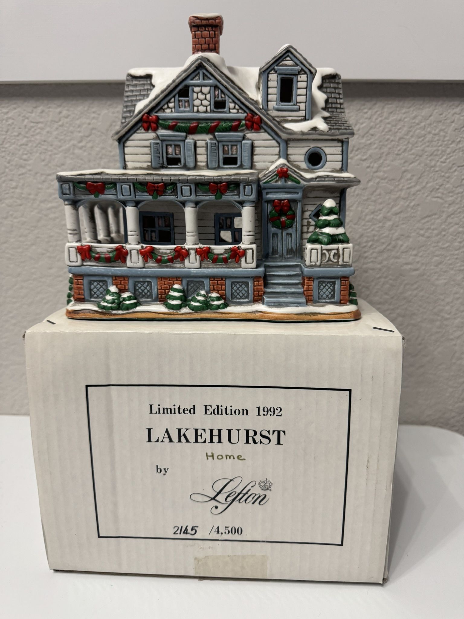 Christmas Colonial Village House Collection By Lefton 