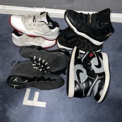 Nike Jordan 11 Jordan 1 9 Bundle Pack Pair Size 7Y 8.5W
