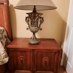 Set Of 2 Antique Nightstands/console Table