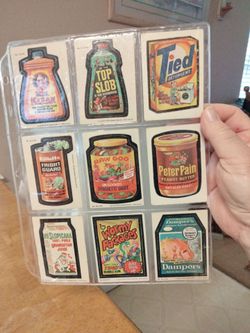 1970s Topps Wacky Packages Sticker Cards Lot of 9
