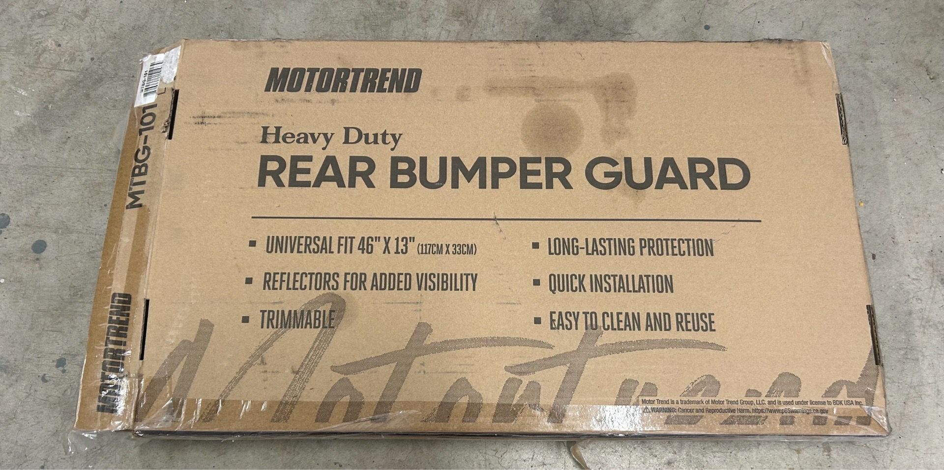 Rear bumper guard