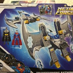 DC Metal Force Transforming Batwing Two Figures Included Batman & Superman 