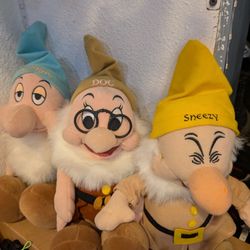 Disney Sleepy,Doc,Sneezy Part Of The Collection 