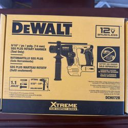DEWALT XTREME 12-volt max SDS-Plus SDS-plus Cordless Rotary Hammer Drill