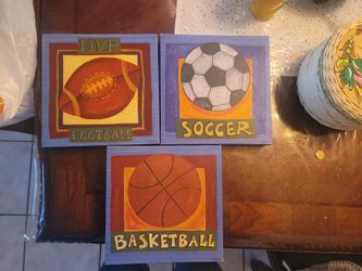 3 Sports Canvas -decor
