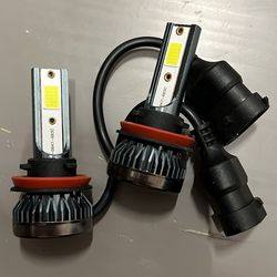 Brand New H11 6000K White LED Headlight Bulbs