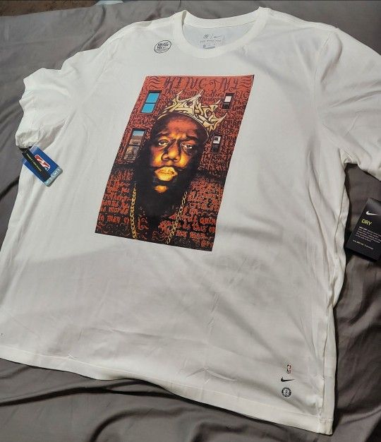 Nike Brooklyn Nets Notorious B.I.G. RARE t shirt
