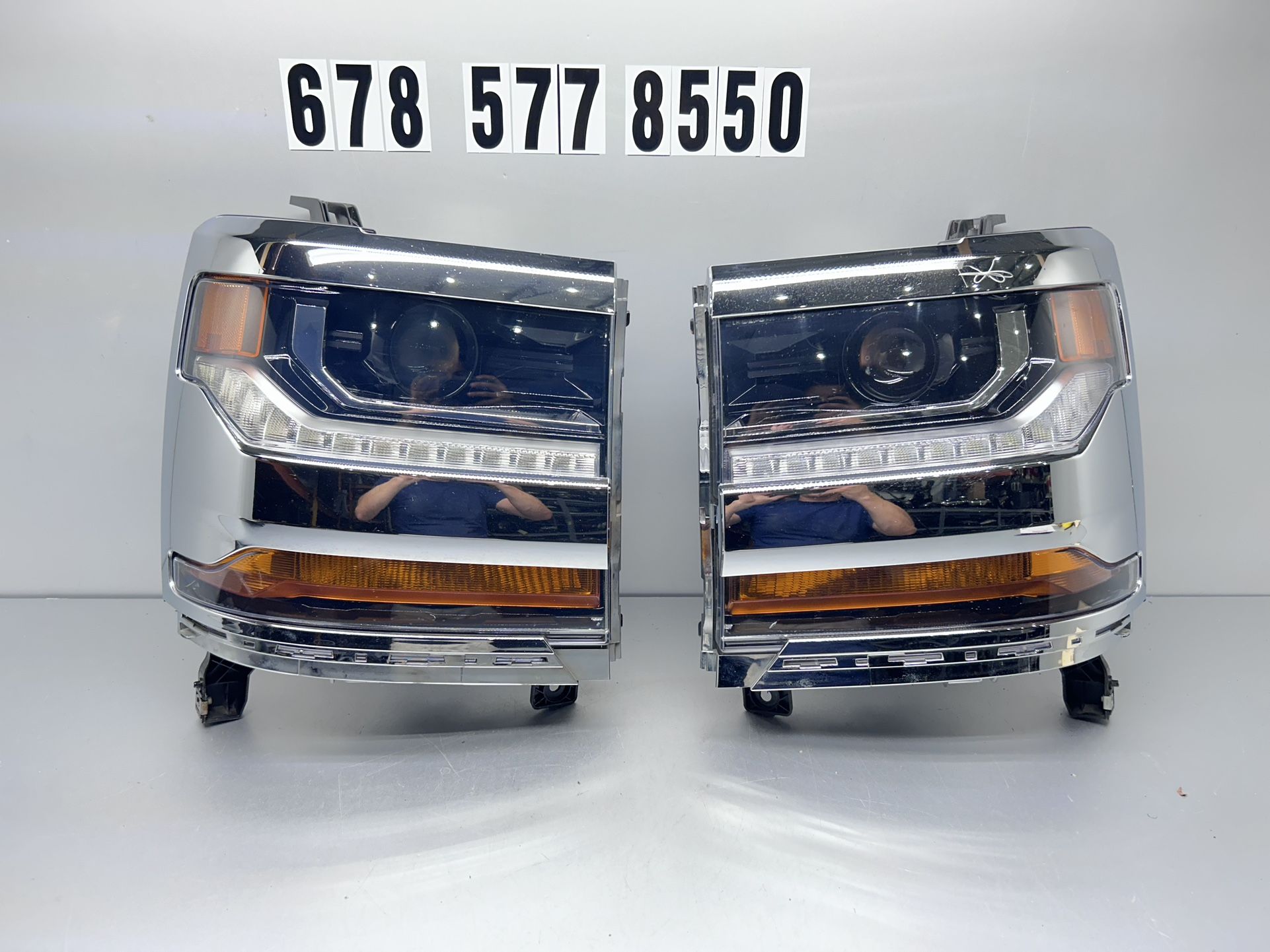 Chevrolet Silverado Headlights Right Left Chevy 1500 HID 2016-2019 LED