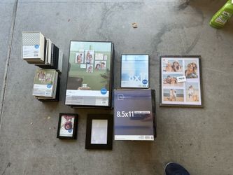 Huge Picture Frame Lot - 65 Total Frames (Various Sizes: 4x6 to 11x17)